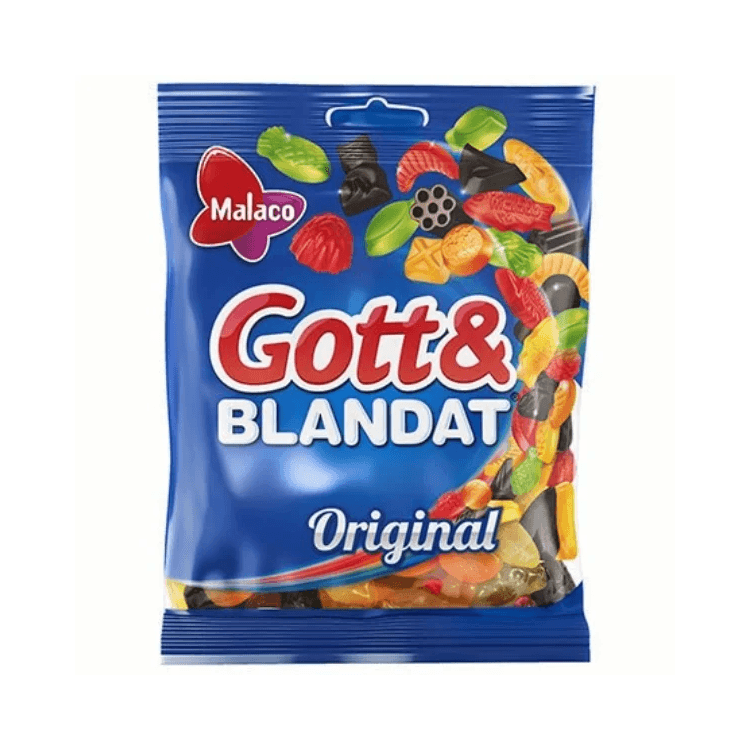 Malaco Gott and Blandat Original Fruity Gum Mix 160g ( Sweden )