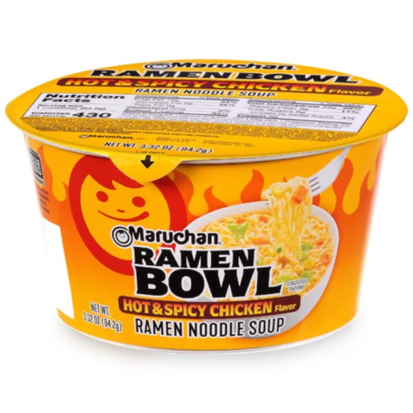 Maruchan Bowl Noodles Hot & Spicy Chicken 3.3oz  ( 94g ) ( US )