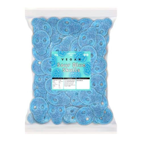 CandyCrave Vegan  Fizzy Blue Skulls  ( UK )