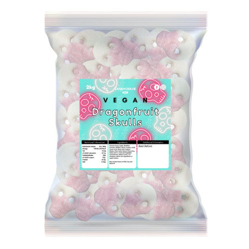 Candycrave Vegan Fizzy Dragonfruit Skulls  ( UK )