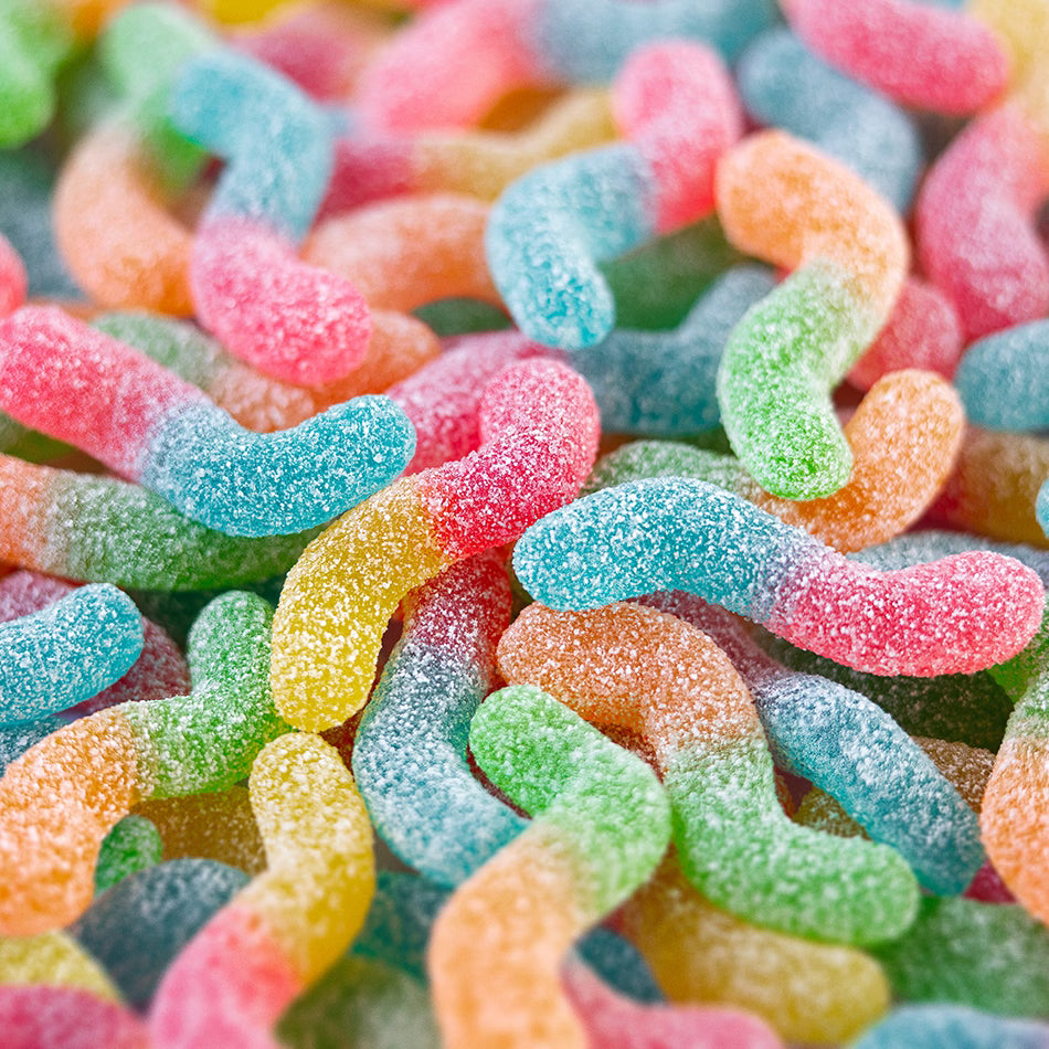 Trolli Sour Glowworms ( Germany )