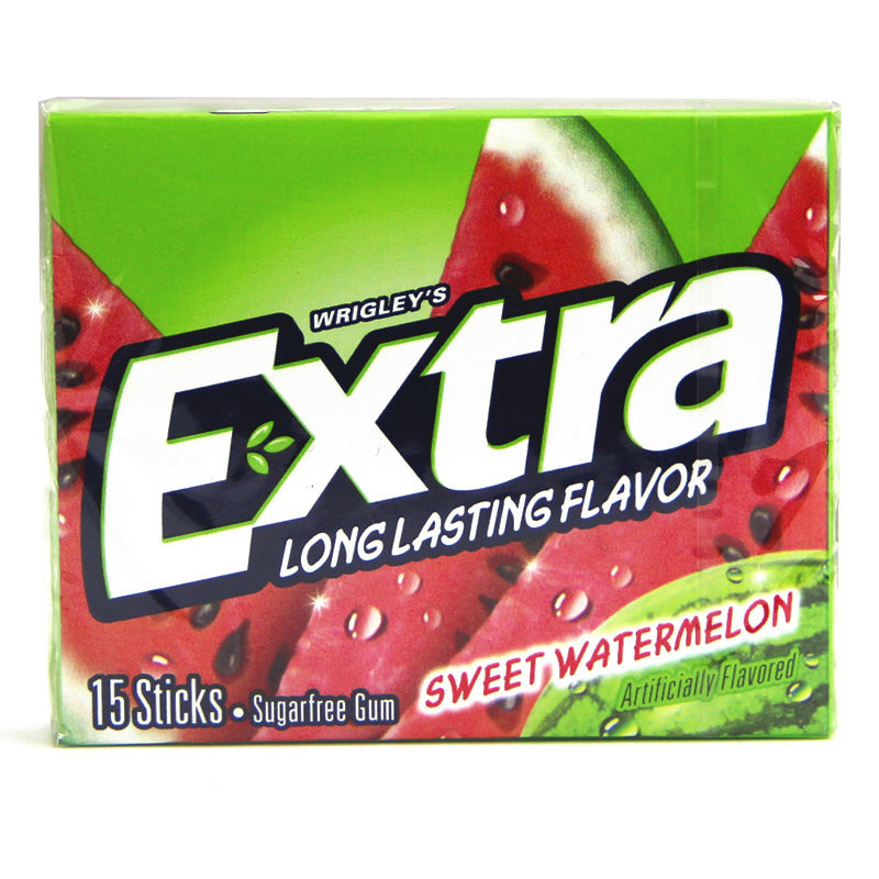 Wrigleys Extra Sweet Watermelon Chewing Gum Slim Pack 15 Piece  (US)
