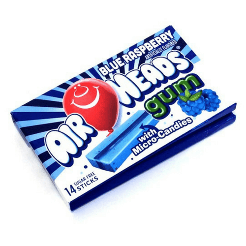 Airheads Blue Raspberry Bubble Gum 1.185oz (34g) (US)