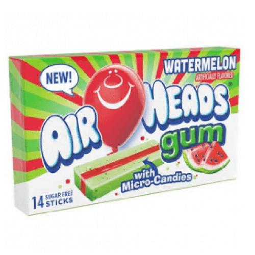 Airheads Watermelon Gum with micro candies (US)