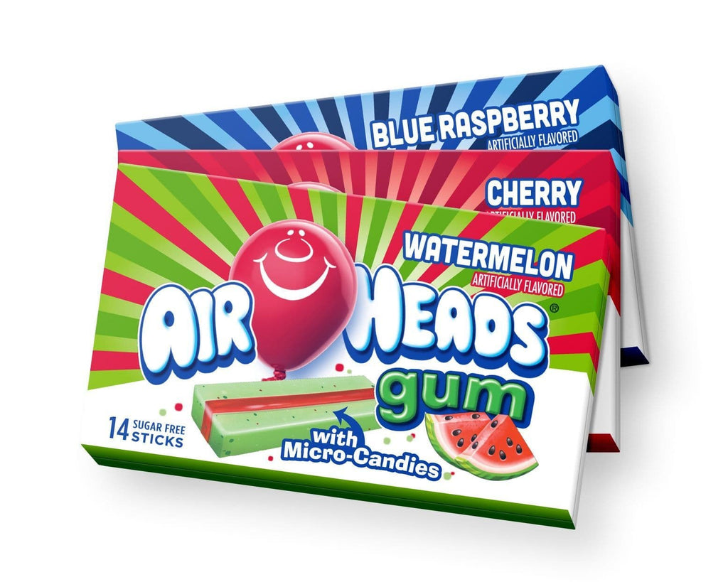 Airheads Watermelon Gum with micro candies (US)