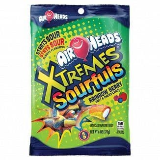 Airheads Xtremes Sourfuls Rainbow Berry 170g ( US )