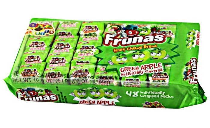 Alberts Frunas Fruit Chews Green Apple ( US )