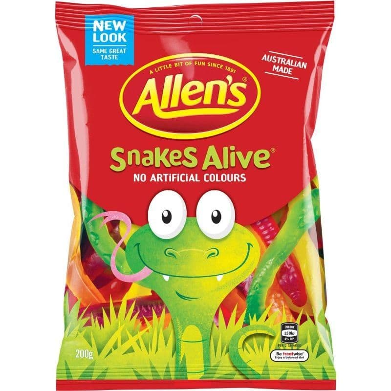 Allens Snakes Alive  (200g) ( Australia )