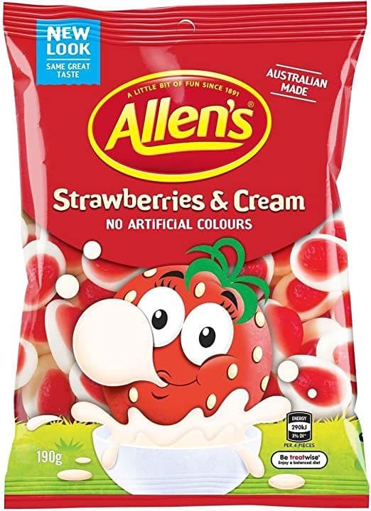 Allens Strawberries & Cream 190g ( Australia )