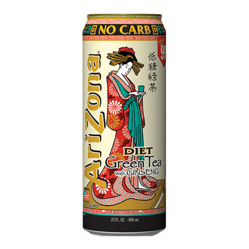 Arizona Diet Green Tea with Ginseng 23oz 680ml (US)