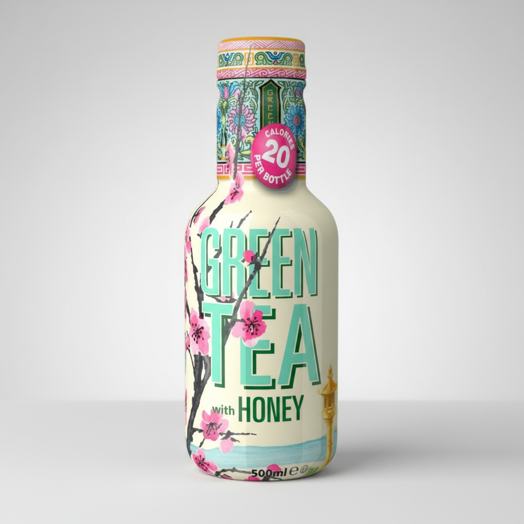 AriZona Green Tea with Honey Low Calorie 500ml &#x28; Netherlands &#x29;