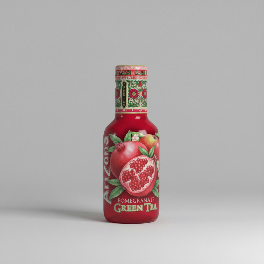 AriZona Pomegranate  Green Tea Bottle  500ml ( Netherlands )