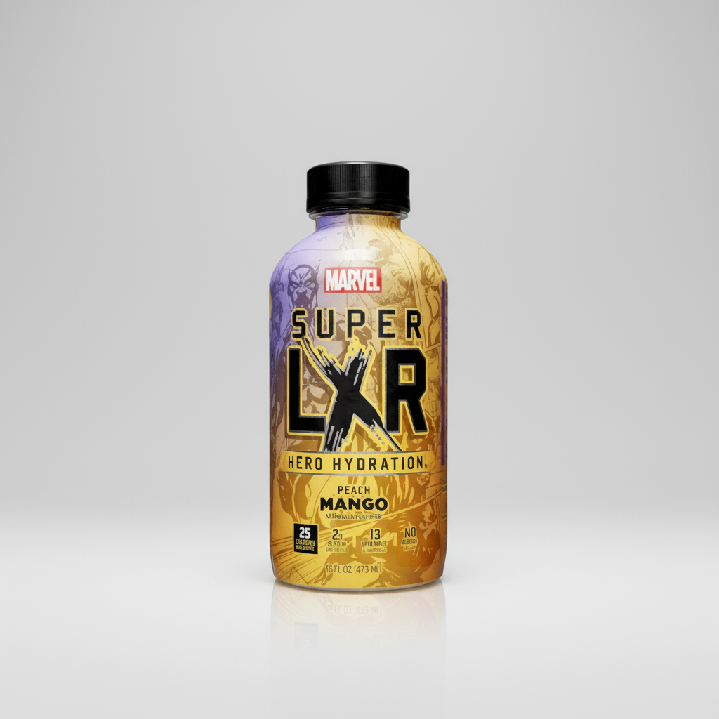 Arizona x Marvel Super LXR Hero Hydration Peach Mango 16fl.oz (473ml) ( US )