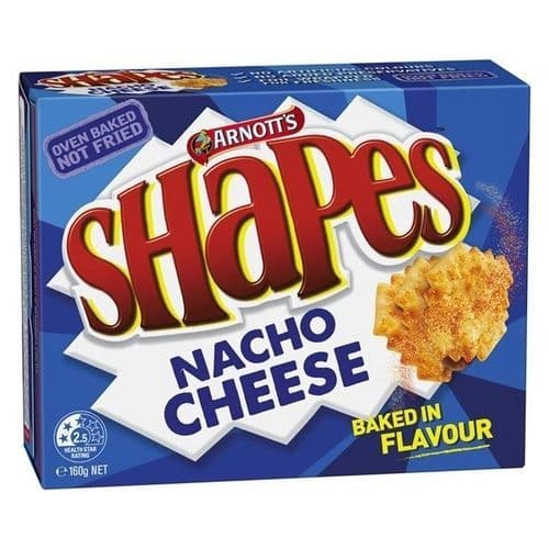 Arnotts Shapes Nacho Cheese  160g ( Australia )