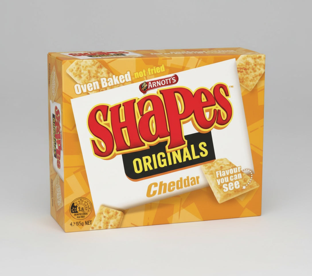 Arnotts Shapes - Cheddar - Original Flavour 175g ( Australia )
