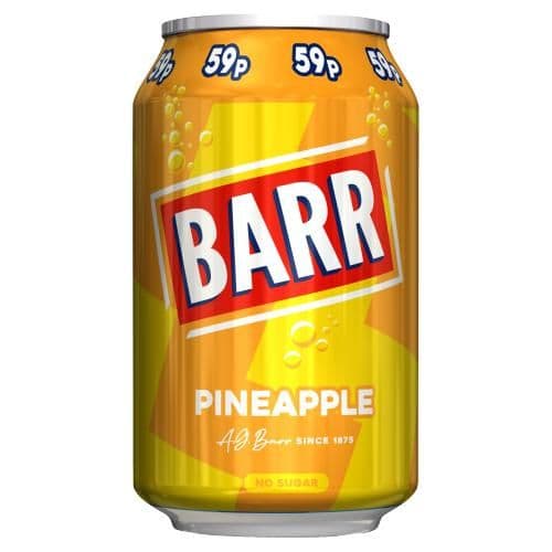 Barr Pineapple 59p 330ml Can (UK)
