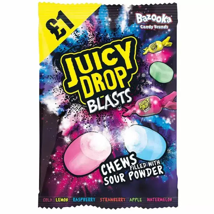 Bazooka Juicy Drop Blast Bags 120g ( UK )