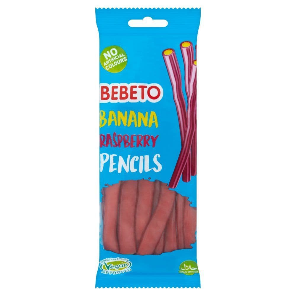 Bebeto Banana Raspberry Pencils 160g  ( Turkey )