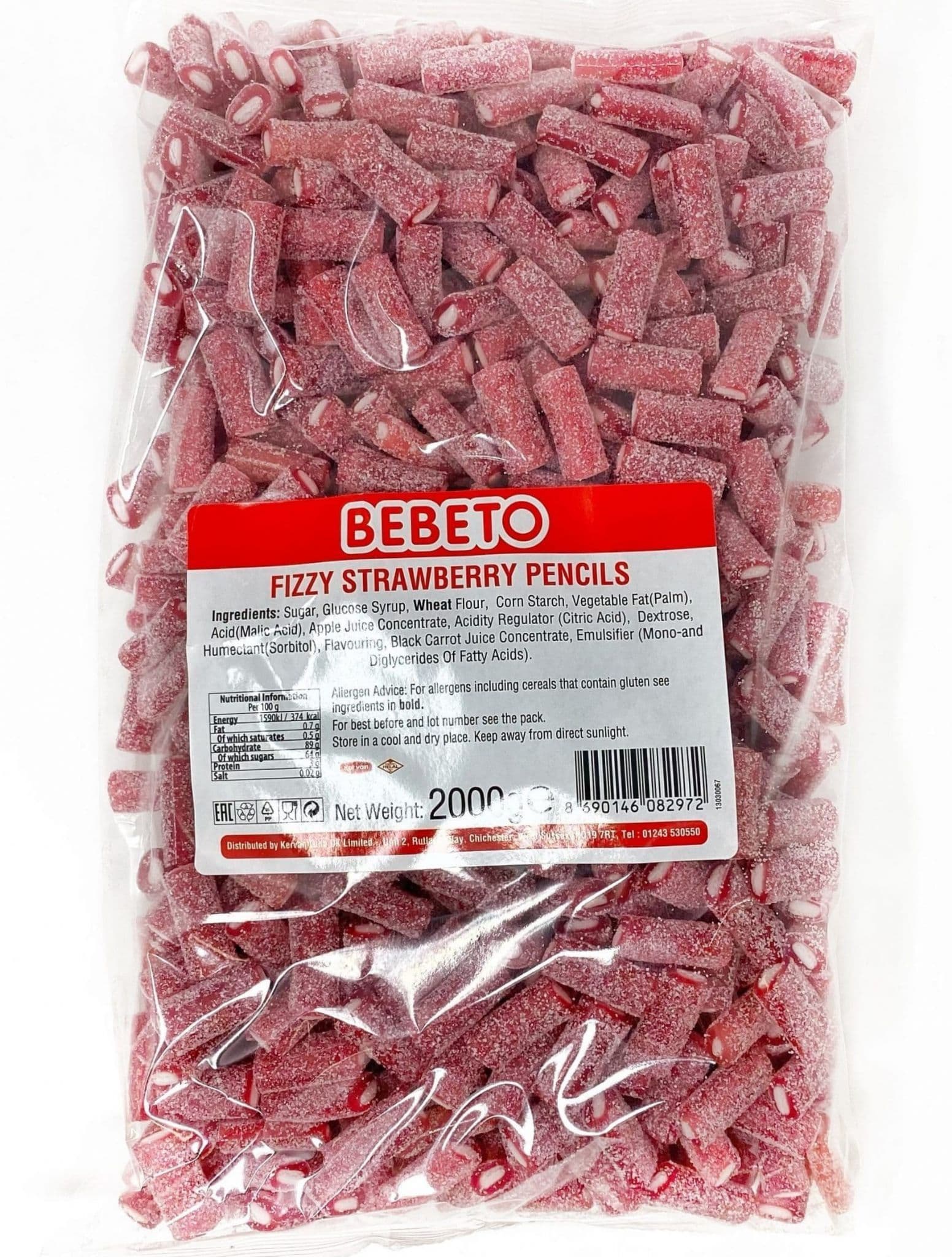 Bebeto Fizzy Strawberry Pencils  ( Turkey )