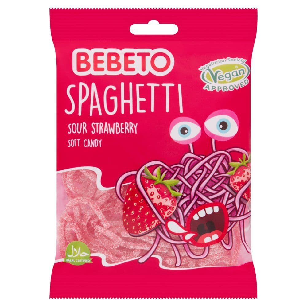 Bebeto Strawberry Spaghetti 80g Packet  (Turkey)