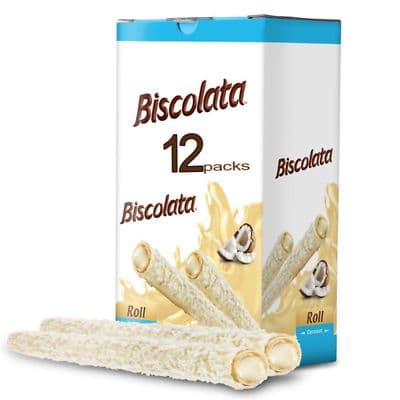 Biscolata White  Choc & Coconut  Roll ( (Turkey)