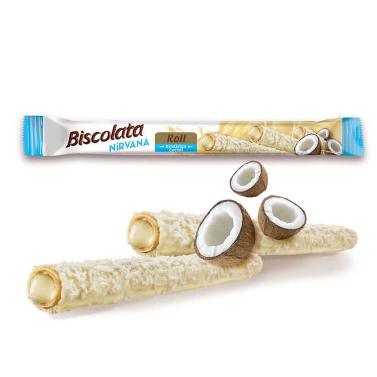 Biscolata White  Choc & Coconut  Roll ( (Turkey)