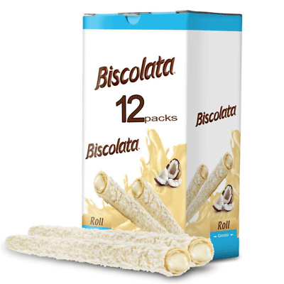 Biscolata White  Choc & Coconut  Roll ( (Turkey)