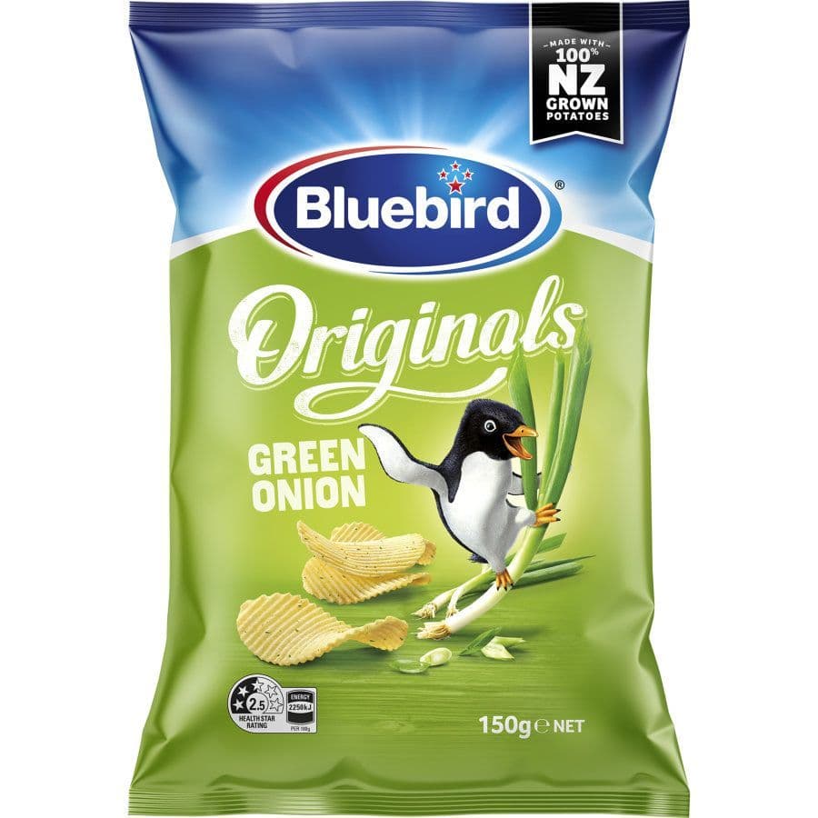 Bluebird Green Onion Chips (150g) ( New Zealand )