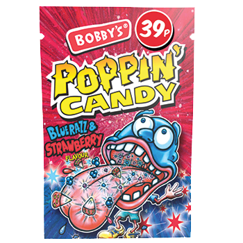 Bobby's Blue Razz & Strawberry Popping Candy ( UK )
