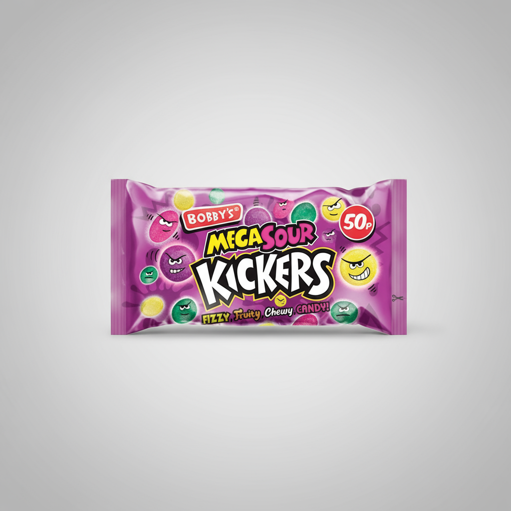 Bobby's Mega Sour Kickers 45g  (UK)