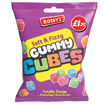 Bobby's Soft & Fizzy Gummy Cubes ( UK )