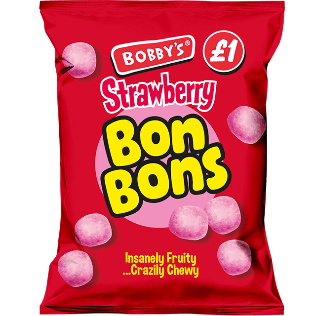 Bobby's  Strawberry  Bon Bon 110g (UK)  BB Dated September  2025