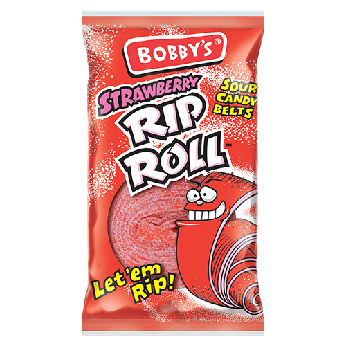 Bobby's Strawberry Rip Rolls 38g (UK)