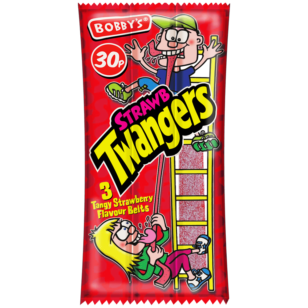 Bobby's Twangers Strawberry 30g  &#x28;UK&#x29;