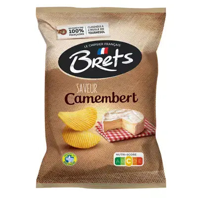 Brets Crisp Chips Camembert 125g  ( France )