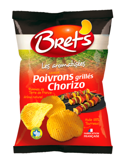 Brets Crisp Pepper & Grilled Chorizo 125g  ( France )