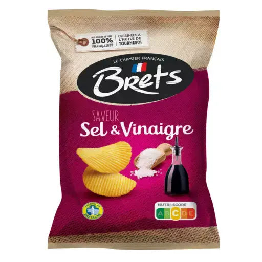 Brets Crisp Salt & Vinegar 125g ( France )
