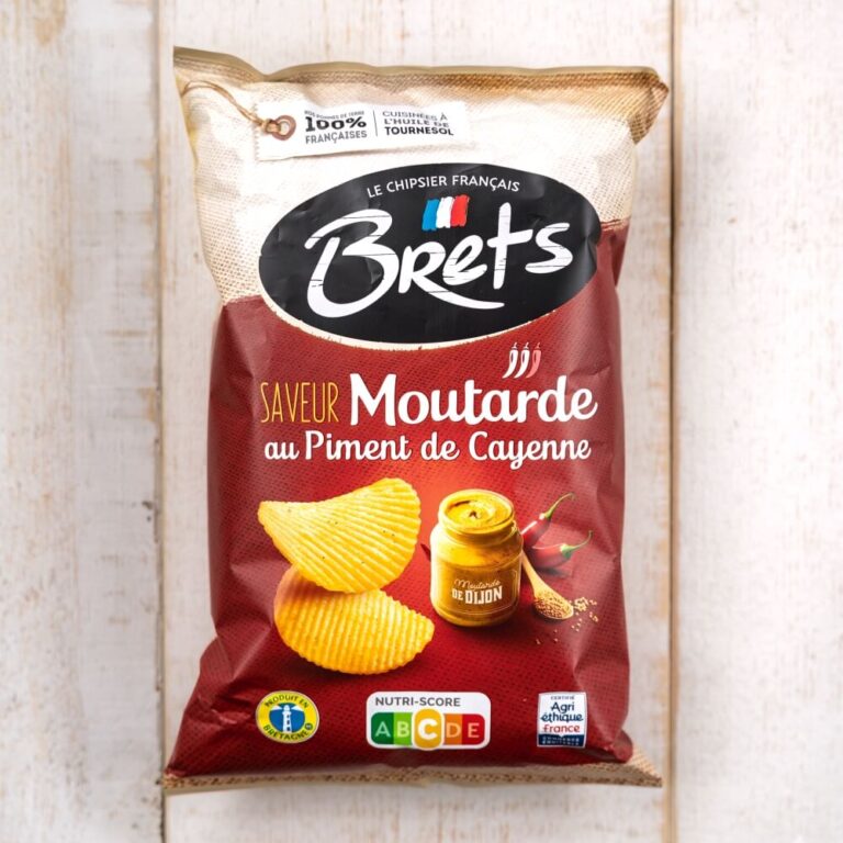 Brets Mustard and Cayenne crisps 125g ( France )