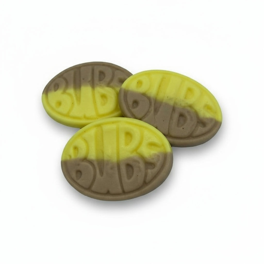 BUBS Vegan Banana & Caramel Foam Sweets  ( Sweden )