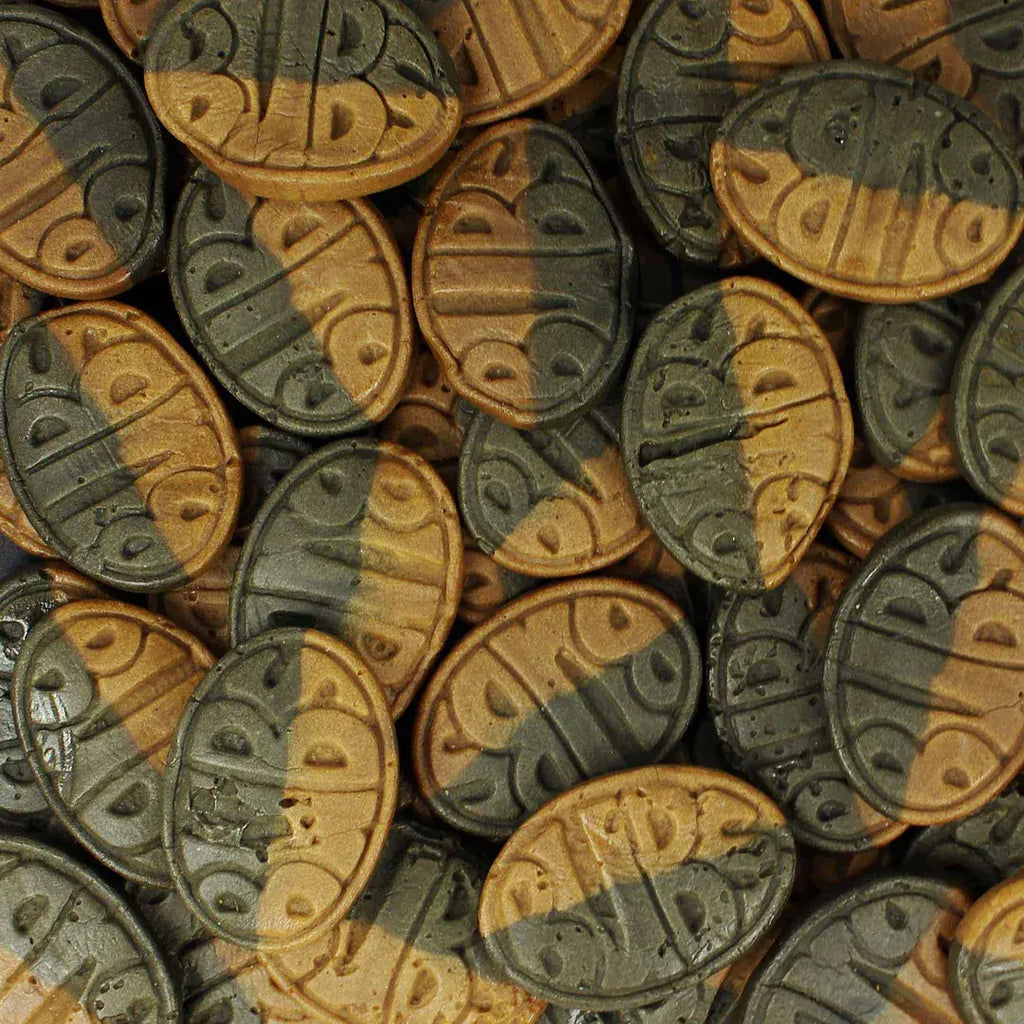 Bubs Vegan Salt Liquorice and Toffee Caramel Foam Ovals  (  Sweden )