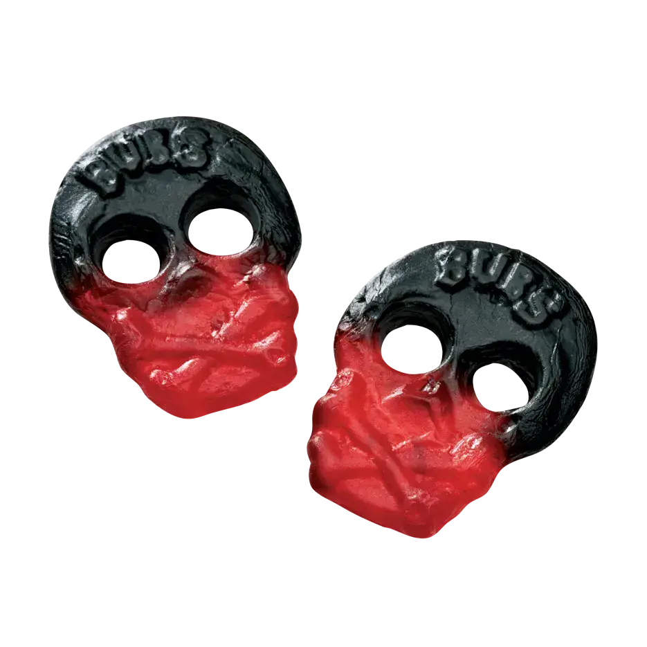 Bubs Vegan Sugar Free Raspberry Skulls ( Sweden )