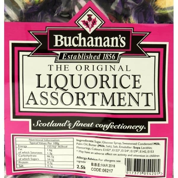 Buchanan's Liquorice Assortment  (UK)