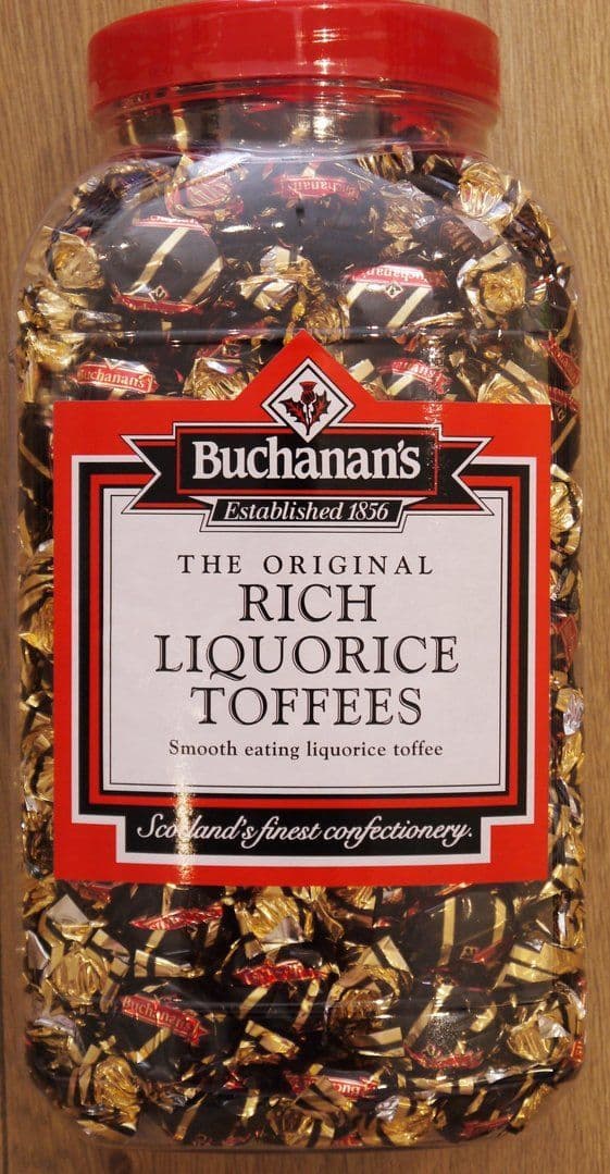 Buchanans Rich Liquorice Toffee  100g  (UK)