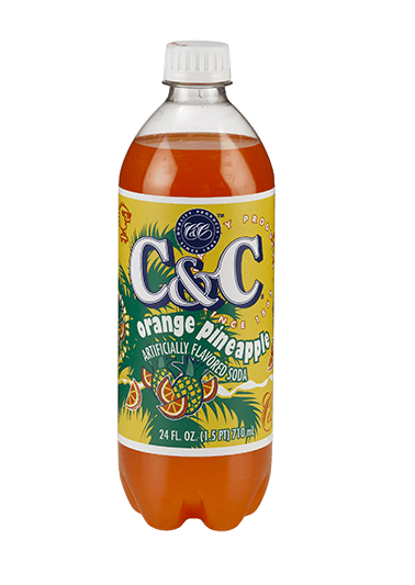 C&C Soda Orange Pineapple Bottle 710ml  (US)