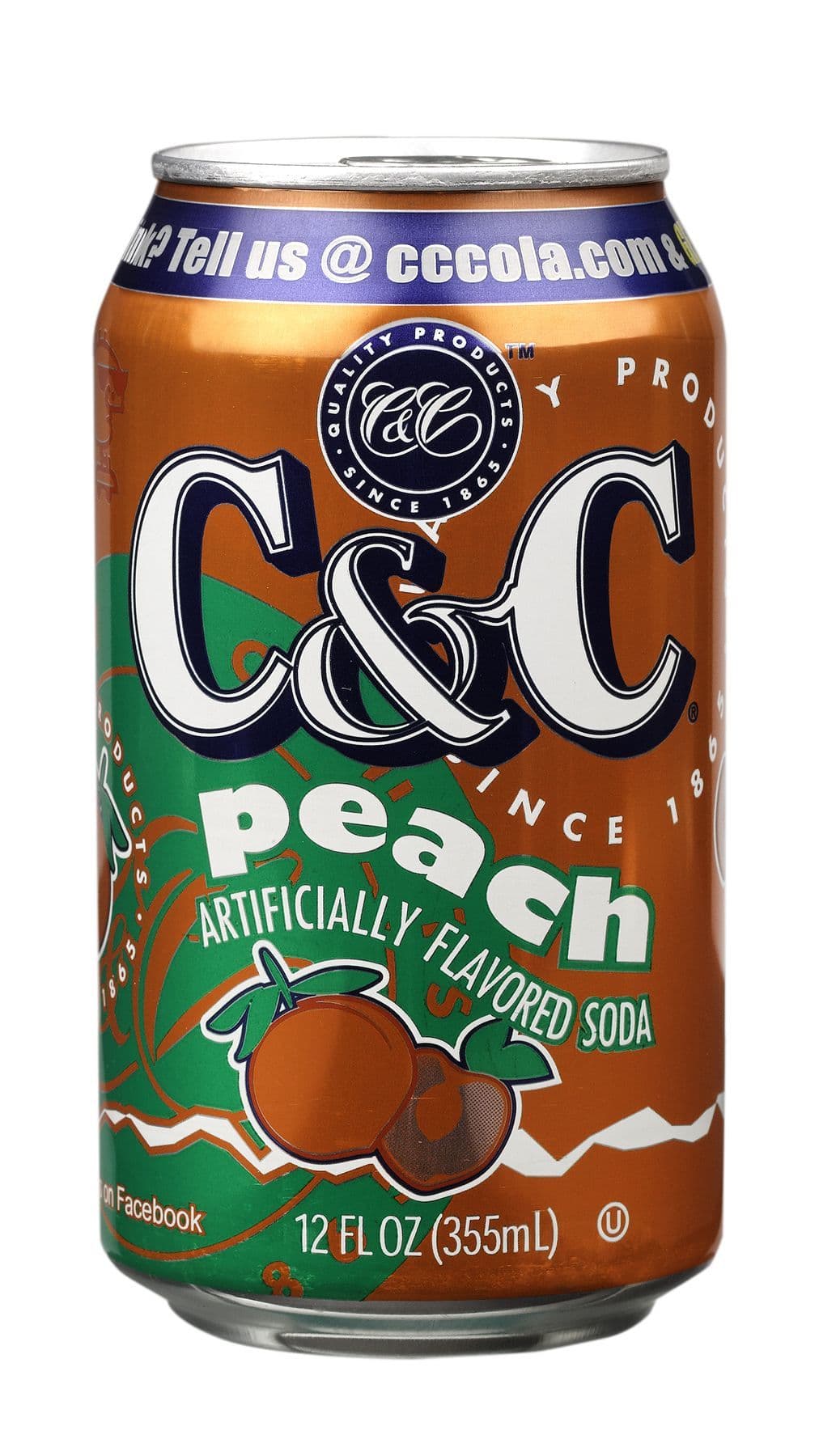C&C Soda Peach 355ml (US)