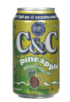 C&C Soda Pineapple 355ml (US)