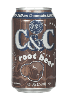 C&C Soda Root Beer Can 355ml  (US)