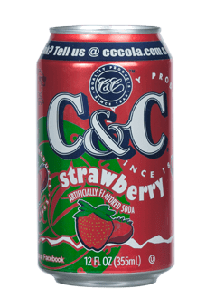 C&C Soda Strawberry 355ml  (US)