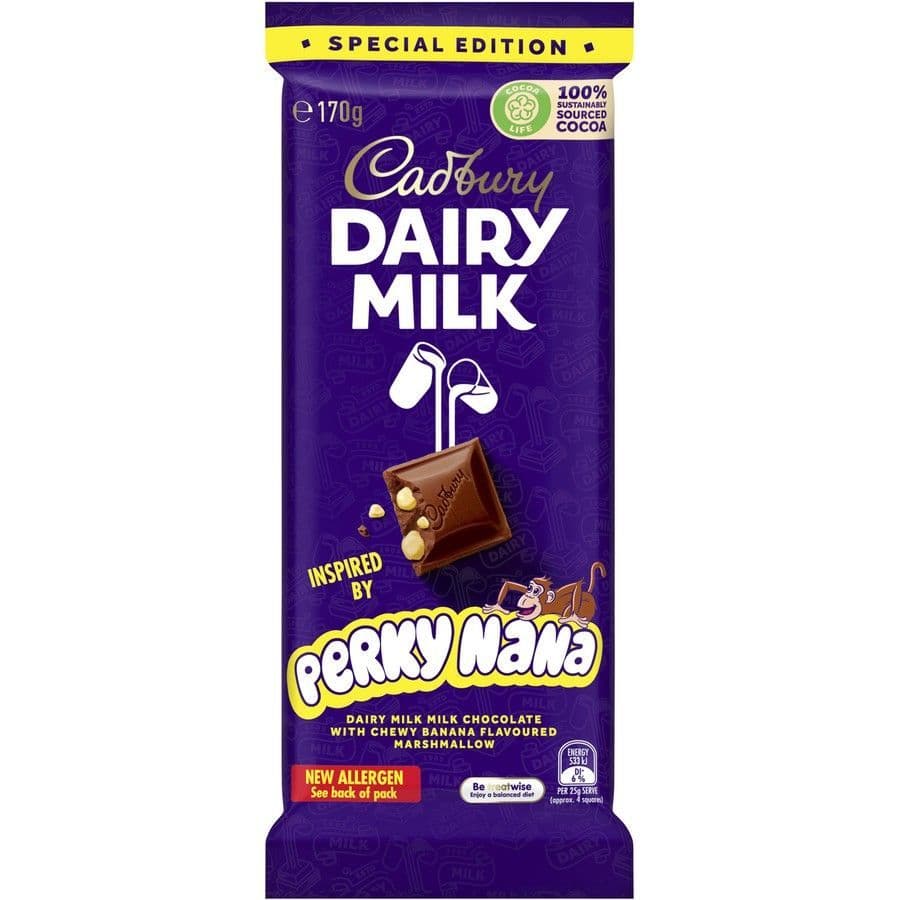 Cadbury Dairy Milk Perky Nana (180g) ( Australia )