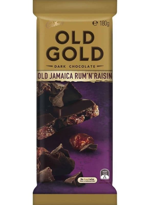 Cadbury Old Gold - Old Jamaica Rum & Raisin (180g) ( Australia )